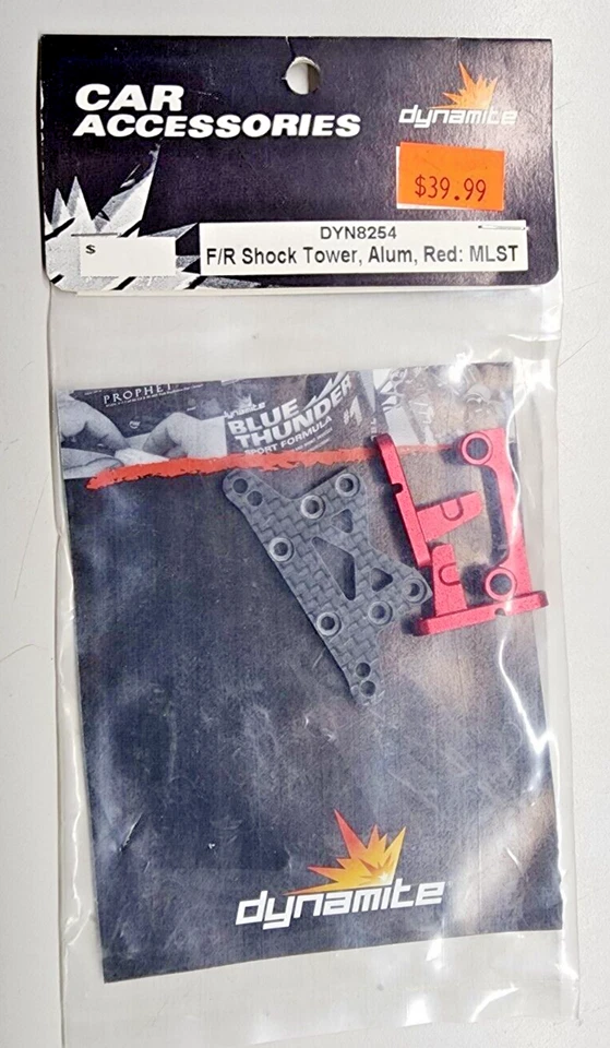 Dynamite DYN8254 - F/R  Shock Tower - Aluminum Red - Losi MLST - Image 1 of 1