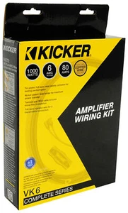 NEW KICKER  AMP KIT 6 Gauge Amp Kit Amplifier Install Wiring Complete 6 AWG Wire - Picture 1 of 4