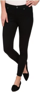 HUE Womens Leggings Metallic Super Smooth Denim Skimmer Black Med 8-10 W27"x29" - Picture 1 of 6