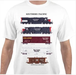 Southern Pacific General Merchandise Zug Eisenbahn T-Shirt von Andy Fletcher - Bild 1 von 1