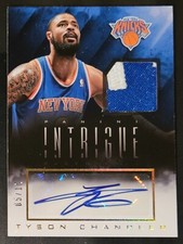 Tyson Chandler 2013-14 Intrigue AUTOGRAPHED JERSEYS PRIME Patch Auto Card #'d/10