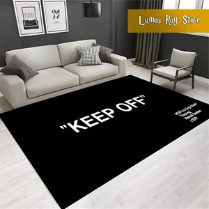 Alfombra Keep Off, alfombra negra Keep 0ff, alfombra de área, Keep Off, la alfombra Keep Off - Imagen 1 de 10