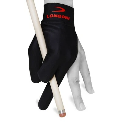 LONGONI Billiard POOL CUE GLOVE Black for Left hand + FREE SHIPPING!