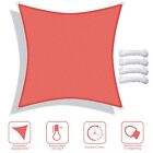10X10ft 97% Uv Block Square Sun Shade Sail Canopy Outdoor Patio Watermelon Red
