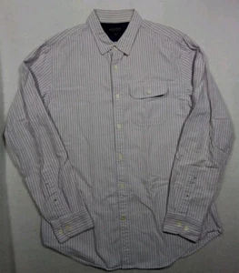Banana Republic Oxford camicia uomo slim fit manica lunga con bottoni media marrone - Foto 1 di 10
