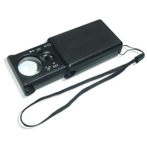 LUPA LED MULTI 30X 60X CON MONEDA UV LUPA NEGRA LUZ - Imagen 1 de 11