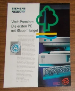 Seltene Werbung SIEMENS NIXDORF SCENIC 4L Personal Computer 1995 - Bild 1 von 1