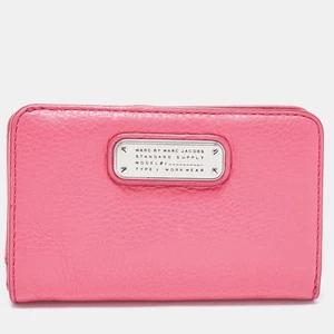 Marc by Marc Jacobs Pink Leather Zip Around Wallet - Picture 1 of 10
