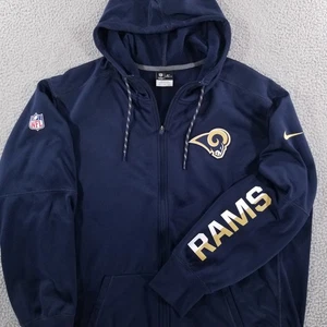 LA Rams Sweatshirt Nike XXL Full Zip Hoodie Therma Fit Jacke OnField NFL Team - Bild 1 von 17
