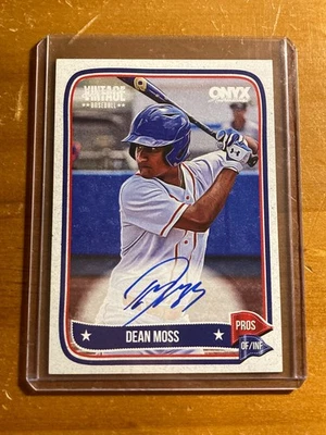 Autógrafo Onyx Vintage Auto Dean Moss #VADEMO 2024 Foto 1 de 2