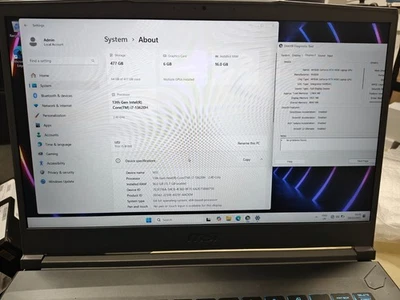 MSI Thin 15 B13VE Gaming Laptop Intel i7 13th Gen 16GB 512GB SSD RTX 4050 W11 - Image 1 of 4