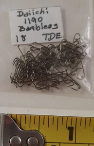 Ganchos para atar moscas secas sin púas DAIICHI talla 18 #1190 código 20 - Imagen 1 de 2