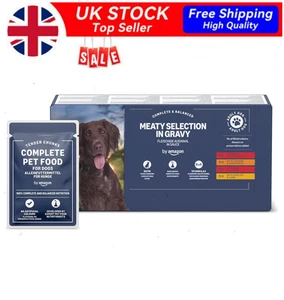 ✅Complete Wet Food for Adult Dogs Meat Selection in Gravy 48 pouches of 100g UK✅ - Picture 1 of 10