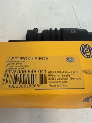 Bomba de agua HELLA 8TW 006 848-041, limpieza de faros para BMW, MAYBACH Foto 1 de 4