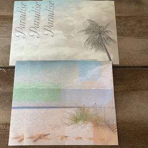 Lot of 5-12X12 ISLAND TRAVEL Scrapbook Paper Two Designs - Picture 1 of 3