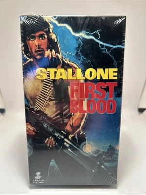 First Blood - Rambo (VHS, 1990 Release) NEW FACTORY SEALED Watermarks! - Image 1 of 4