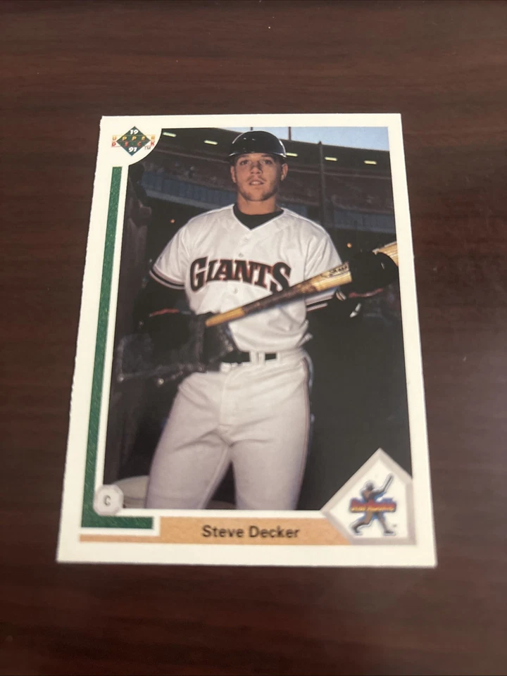 1991 Upper Deck - Star Rookie Steve Decker #25 RC San Francisco Giants - Image 1 of 1