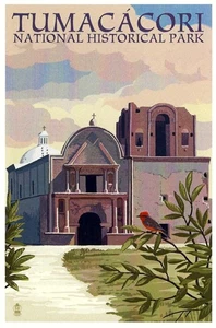 Postkarte Arizona Tumacacori Nat'l Historical Park - Mission unbenutzt postfrisch um 60er - Bild 1 von 1