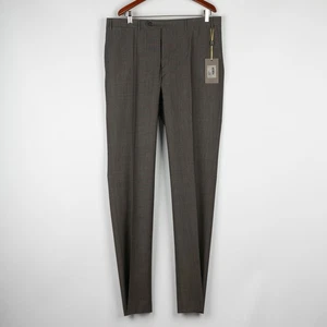 Neu mit Etikett $ 825 Canali Travel Hose reine Wolle grau 42US/52IT - Bild 1 von 14