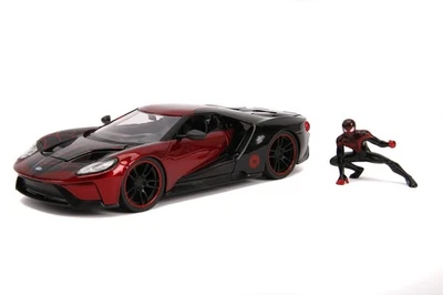 Marvel 1:24 2017 Ford GT Die-cast Car with 2.75" Miles Morales Spider-Man Fig... - Image 1 of 4