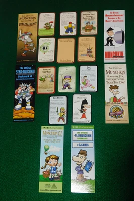 Lote Munchkin #2- 6 marcadores y 11 tarjetas promocionales Foto 1 de 4