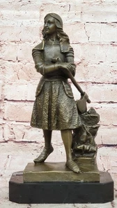 Estatuilla escultura de bronce de Santa Juana de Arco (Juana de Arco), La Dama de Orleans - Imagen 1 de 10