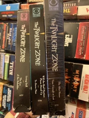 The Twilight Zone Lot Of 3 VHS Tape 2 Shows On Each Tape 50s 60s Tv Series - Image 1 of 4