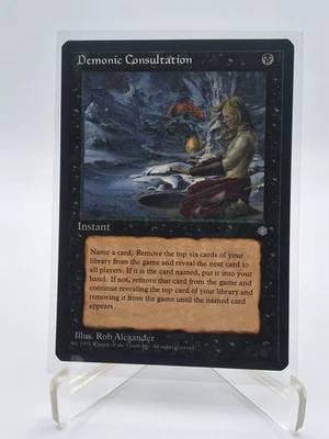 DEMONIC CONSULTATION 1995 ICE AGE Magic" The Gathering "never played" VINTAGE - Image 1 of 3