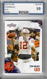 Score 2010 Tom Brady #176 Classificato FCGS 10 GEMME OTTIME CONDIZIONI!!! - Foto 1 di 1