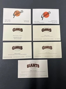 Lote de 7: Tarjeta de visita Evolución vintage de los Gigantes de San Francisco de los años 80-90 en relieve - Imagen 1 de 18