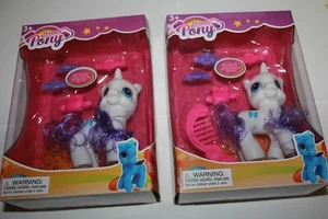My Little Pony Happy Pony bianco lotto di 2 con scatola - Foto 1 di 2