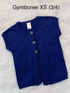Gymboree Greek Isle Style Short Sleeve Cardigan Sweater Size XS (3/4) - Picture 1 of 4