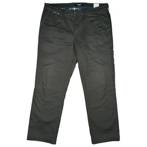 WALBUSCH Herren Stretch Jeans Hose Thermo Chino straight Leg 25 W36 L28 schwarz - Bild 1 von 5