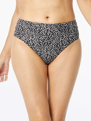 Parte inferior de bikini Coco Reef Verso cintura alta negro blanco reversible L XL NUEVO CON ETIQUETAS Foto 1 de 2