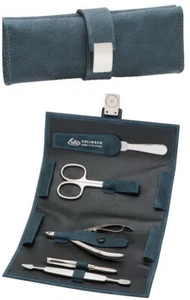 Erbe Solingen WICKELETUI Maniküre-Etui Edelstahl Leder Hautzange BECKER-MANICURE - Bild 1 von 8