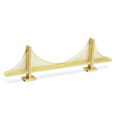 Metal Earth: Golden Gate Bridge gold MMS001G 3D Modell Puzzle Bausatz