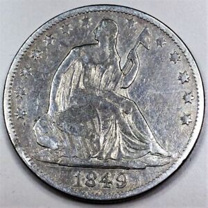 1849-O Seated Liberty Half Dollar Beautiful Coin Rare Date