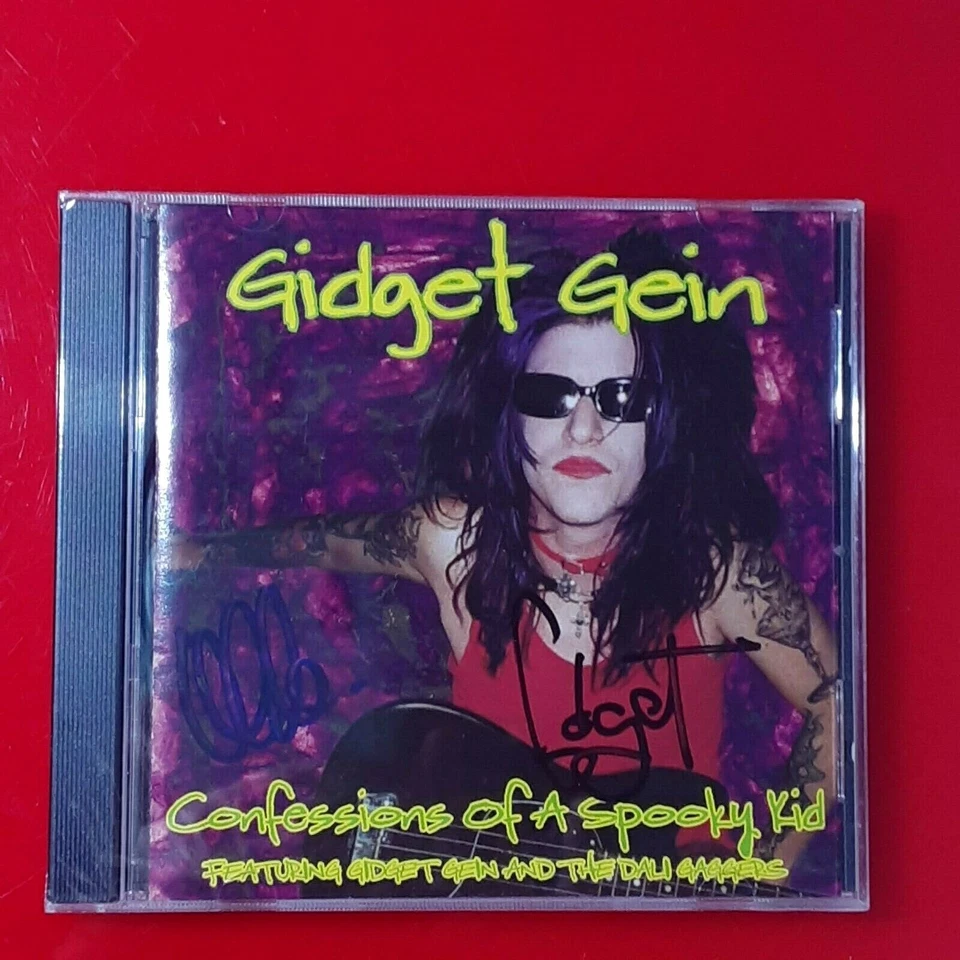 RARE Hand Signed Promo CD Gidget Gein Confessions of a Spooky Kid