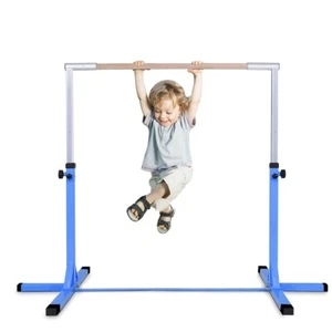 Kids Gymnastic Bar Junior Horizontal Kip Bar Adjustable Indoor Training Exercise - Picture 1 of 15