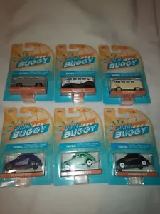 Jada Punch Buggy Slug Bug Volkswagen Set of 6 Beetle & T1 BUS Collectors - Picture 1 of 7