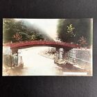 Sacred Bridge, Nikki Japan Antique Postcard : Hand Colored Photo