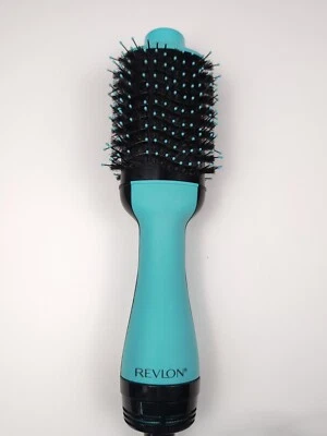 Revlon One Step secador de pelo y voluminizador cepillo de aire caliente verde azulado herramientas para el cabello soplado Foto 1 de 4