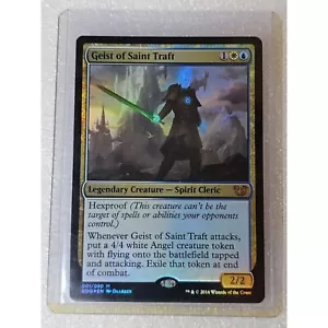 2016 Magic The Gathering Duel Decks Blessed vs. Cursed Foil #1 Geist of Saint - Picture 1 of 8