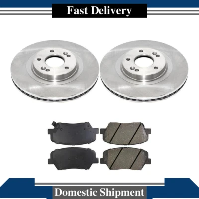 Rotores de freio dianteiro e pastilhas de freio de cerâmica para 2014 Kia Sorento - Imagem 1 de 3