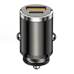 Car USB Charger Fast Charging PD 30W QC 3.0 Dual Port Cigarette Lighter Adapter - Picture 1 of 10