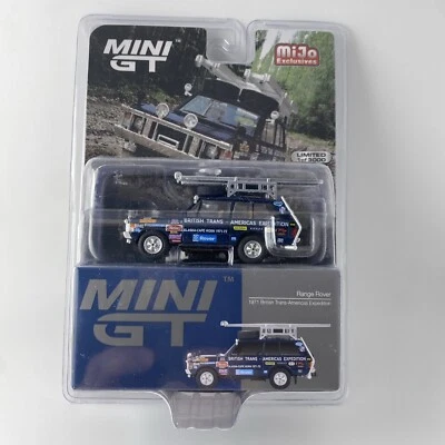 Range Rover 1971 Blue - Mini GT MGT 00542 1971 British Trans-Americas Expedition - Image 1 of 4