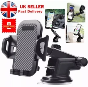 Universal Car Mobile Phone Holder 360 Windscreen Dashboard GPS Stand Cradle UK - Picture 1 of 16
