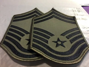 USAF - E 8 Senior Master Sgt. Chevrons (2 pcs) ACU - Picture 1 of 3