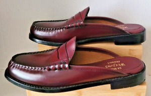 GH Bass Winston Weejuns Men's Burgundy Penny Loafer Slip-On Mules Size 7D