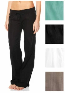 BILLABONG New Ladies Cotton Beach Pants COASTLINE CRUZ Mo Mint (10) - Picture 1 of 3